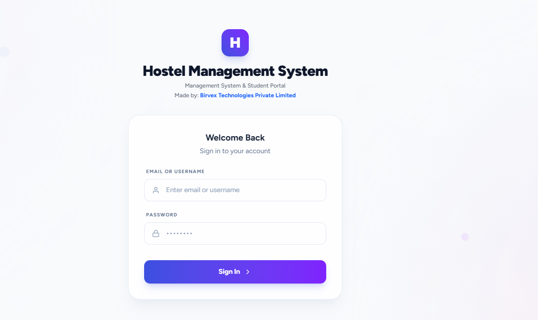 Hostel Management System