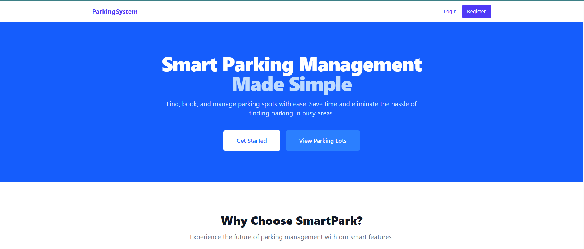 Parking Management System